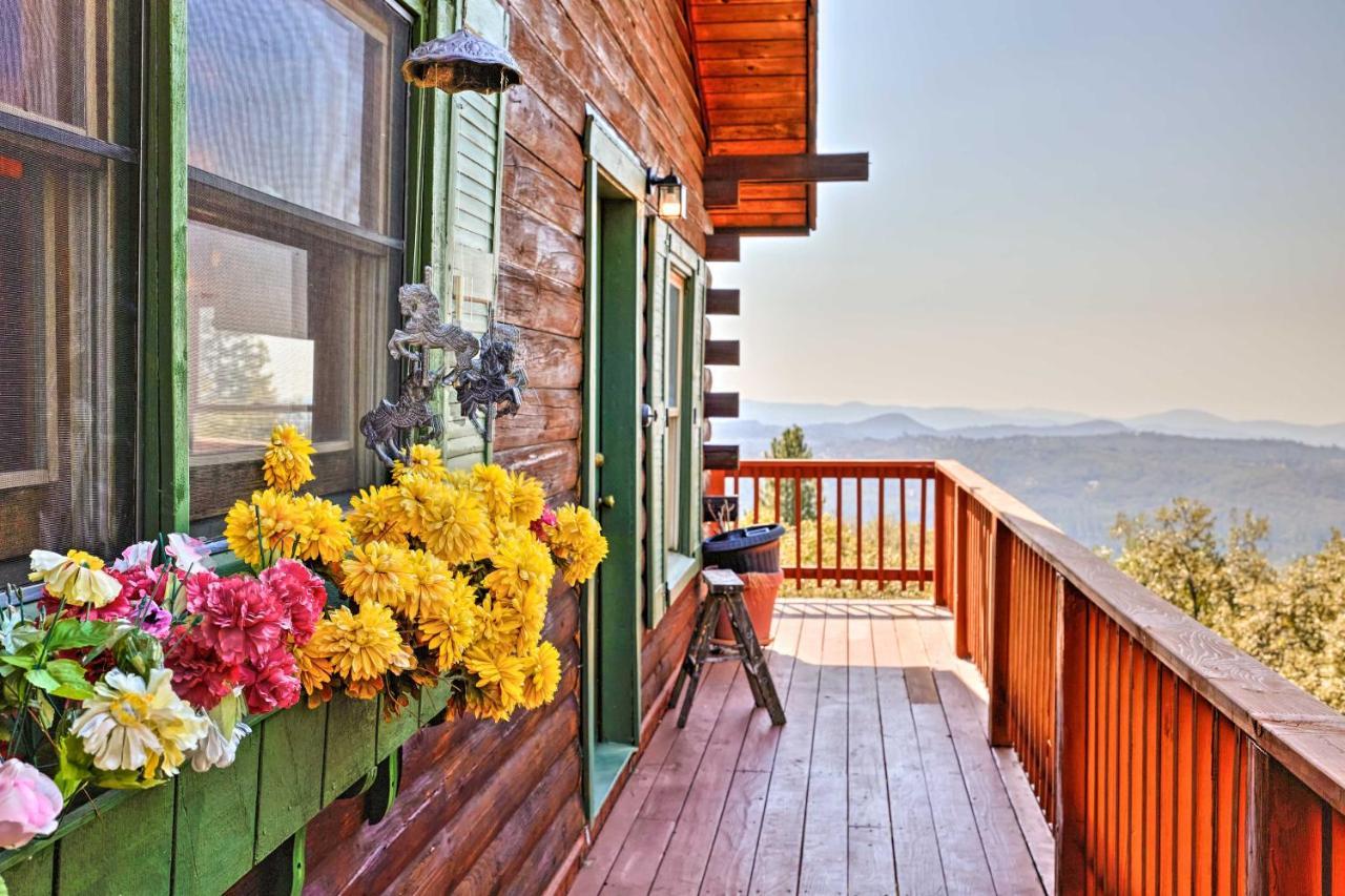 Stunning Log Cabin With Great Views, Firepit, Deck Near Twain Hart Sonora Kültér fotó