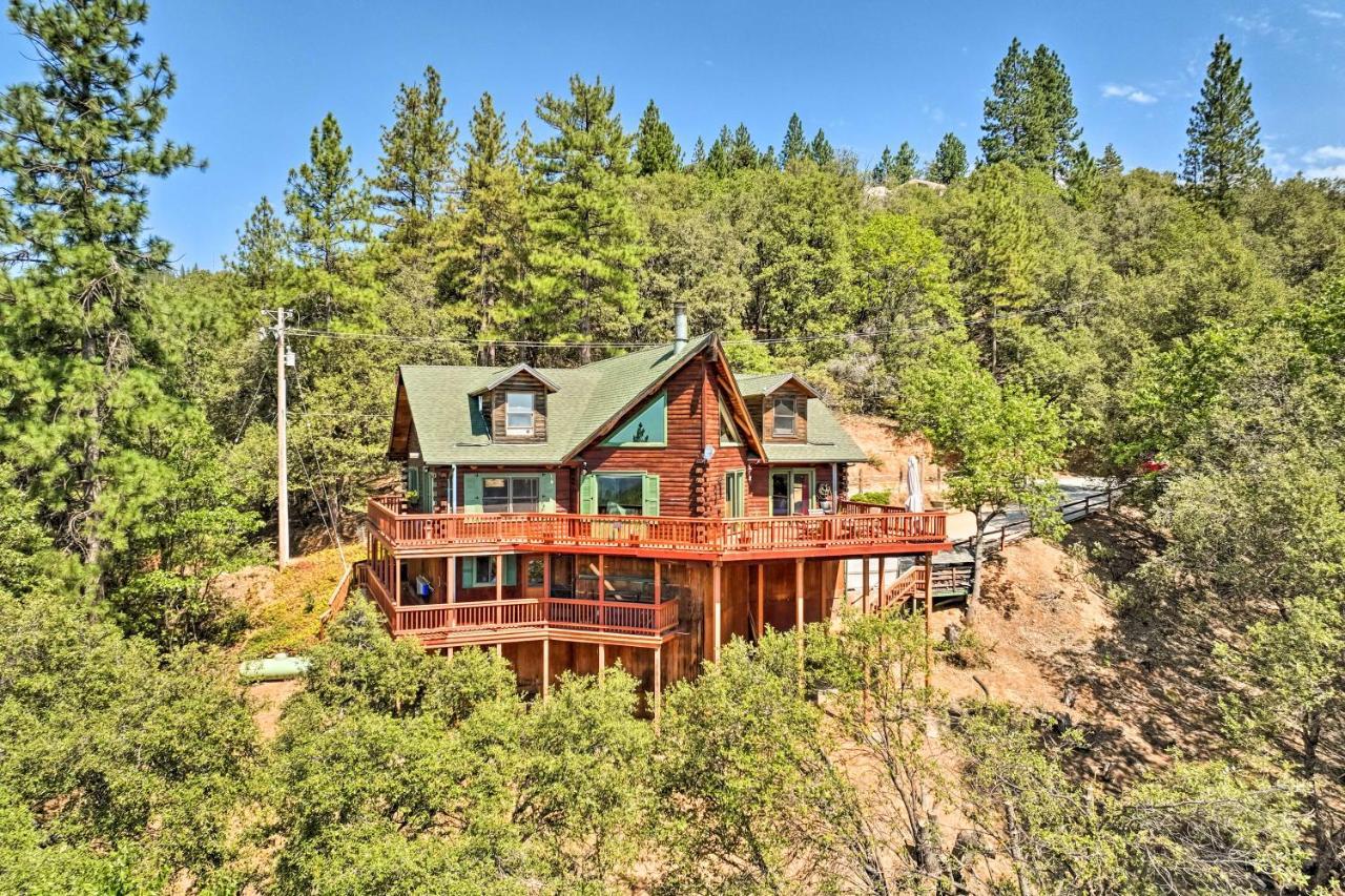Stunning Log Cabin With Great Views, Firepit, Deck Near Twain Hart Sonora Kültér fotó